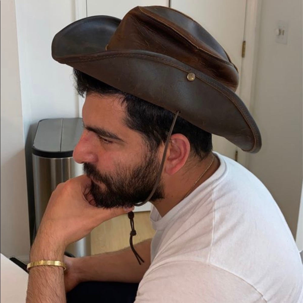 Outback Western Style Leather Cowboy hat - Picture 3 of 12